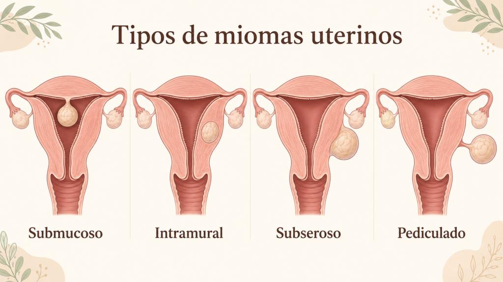 Tipos de miomas uterinos